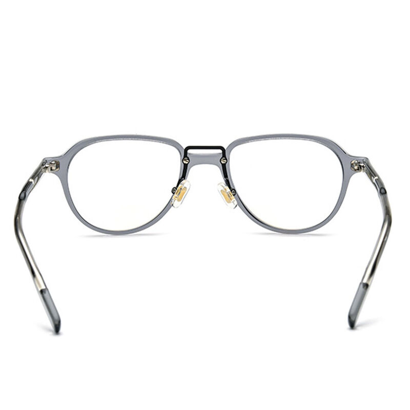 Prasil Oval Gray Clear Glasses