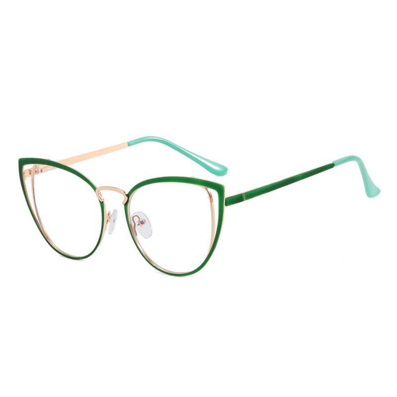 Betey Cat Eye Green Glasses