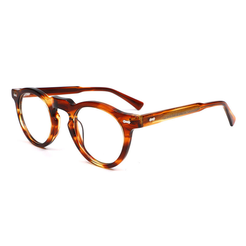 Haydin Round Orange Glasses