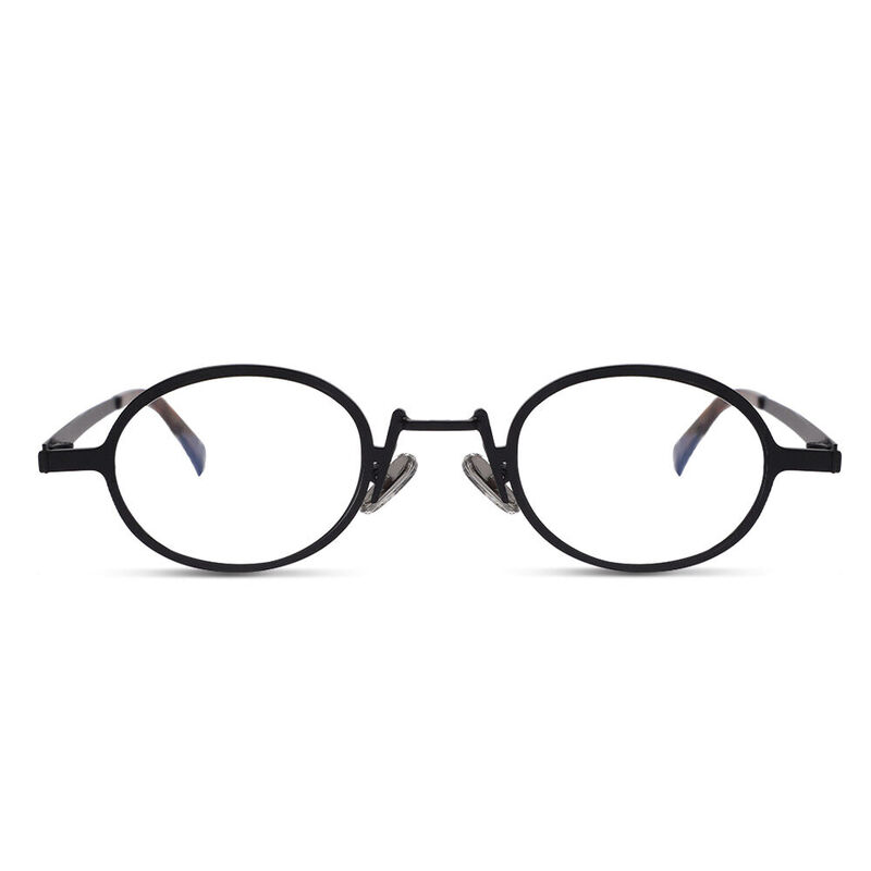 Simeil Oval Black Glasses