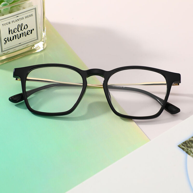 Macadam Square Black Glasses