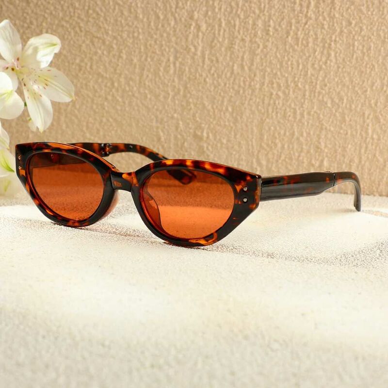 Sandy Cat Eye Schildkröte Sonnenbrille