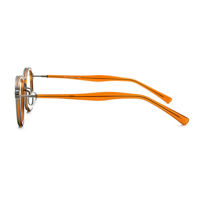 Roland Quadratische Orange Brille