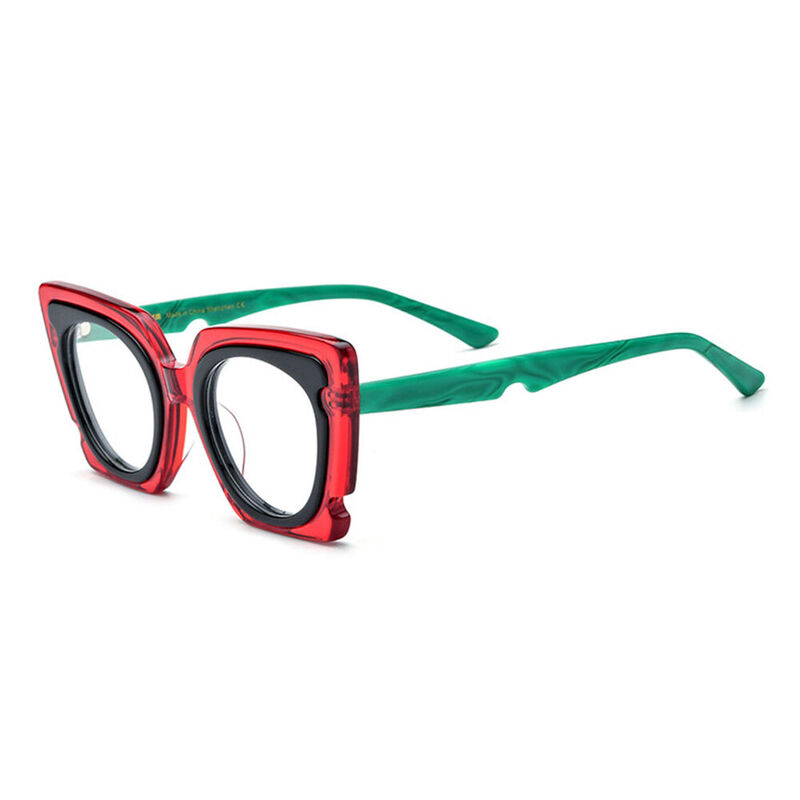 Noah Cat Eye Red Glasses