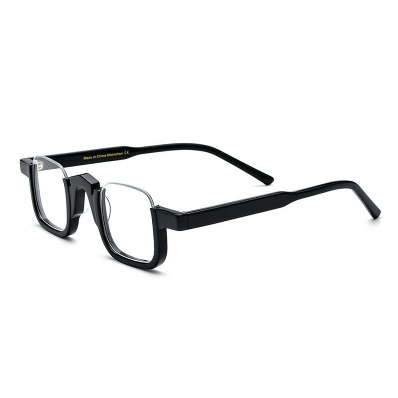 Hira Square Black Glasses