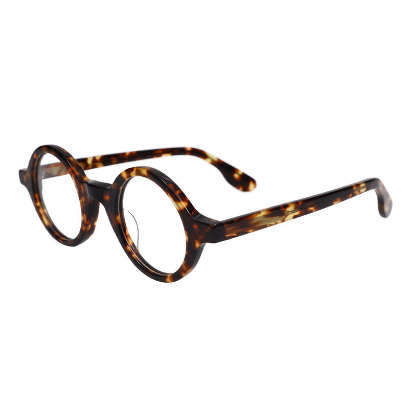 Aldric Round Brown Glasses