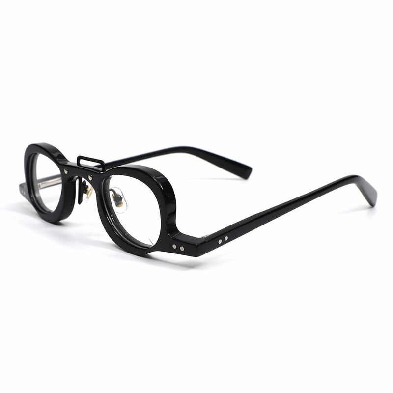 Rod Oval Black Glasses