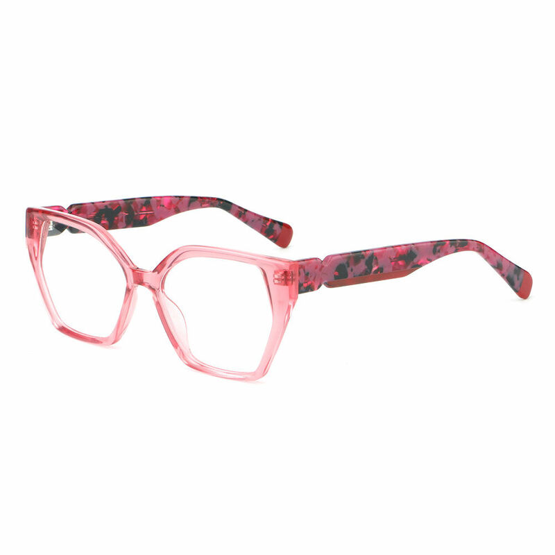 Tabit Cat Eye Red Glasses