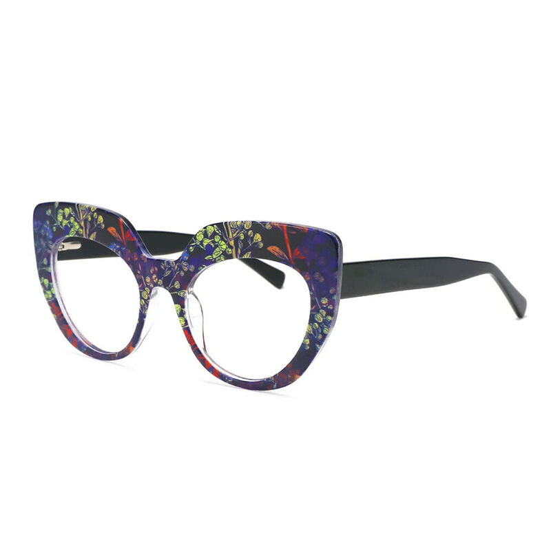 Frasei Cat Eye Purple Glasses