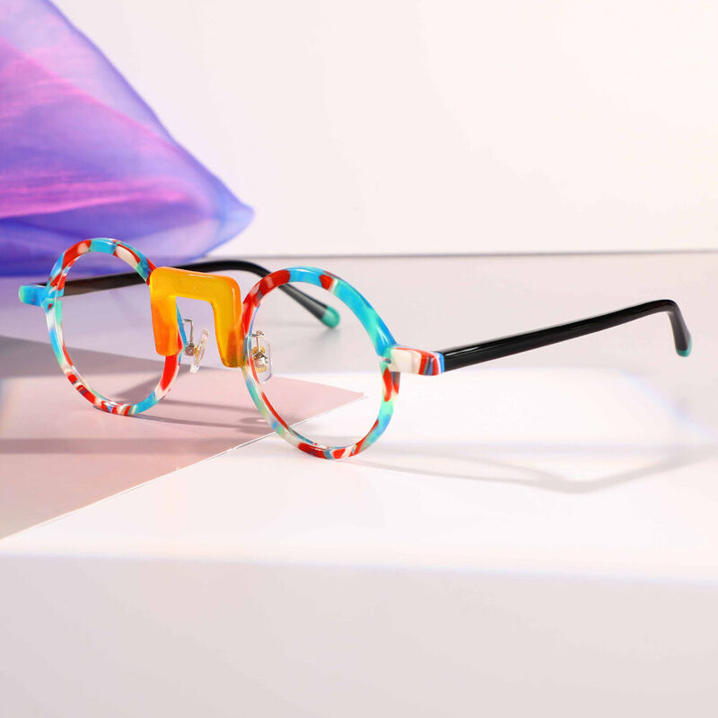 Childe Round Multicolor Glasses