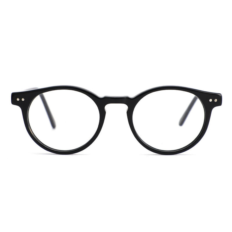 Lucia Runde Schwarze Brille