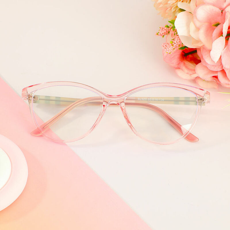 Laurie Oval Pink Glasses