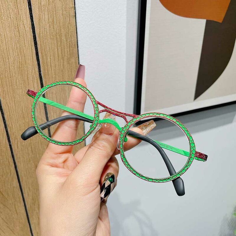 Lunettes de Vue Bart Ronde Vert