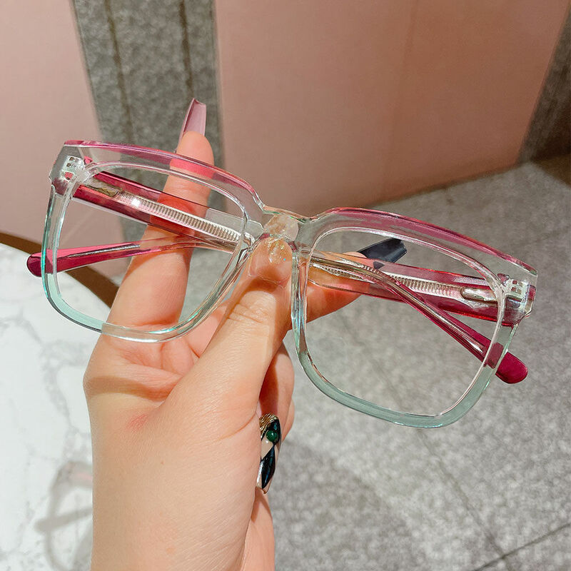 Romeo Square Green Glasses