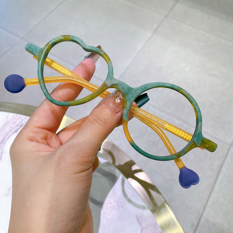 Jeremy Runde Grüne Brille