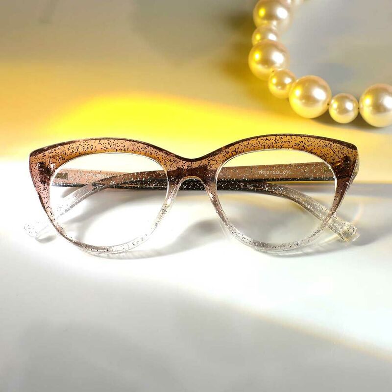 Eleanore Cat Eye Braune Brille