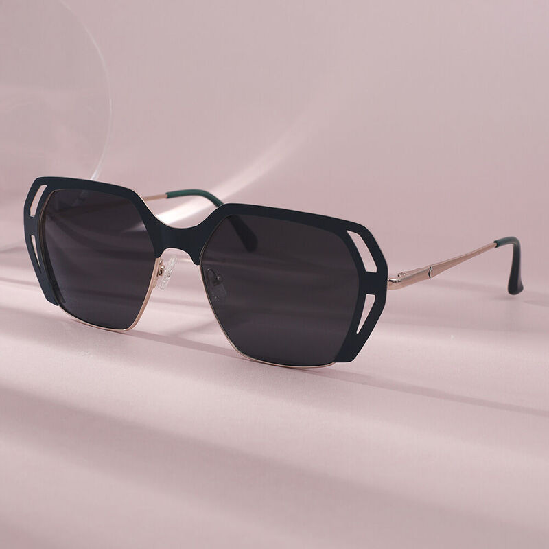 Transform Gafas de Sol Verdes Geométricas