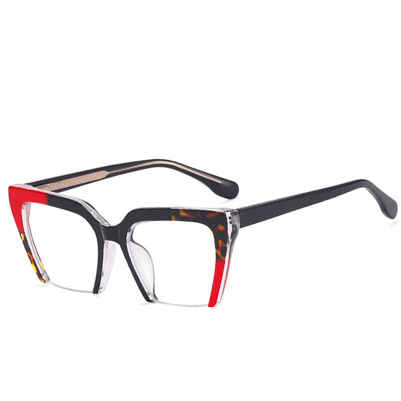 Lunettes de Vue Basisky Carré Rouge
