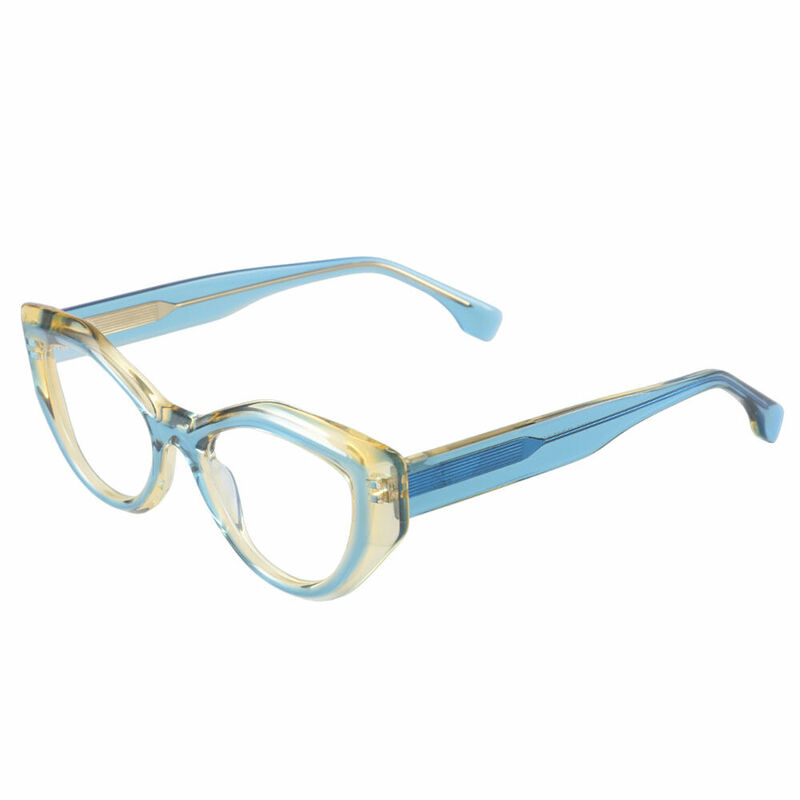 Louisa Cat Eye Blue Glasses