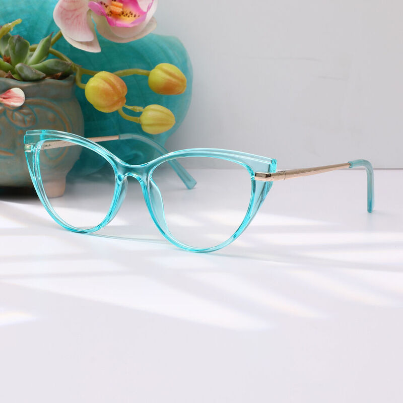 Merree Cat Eye Blue Glasses