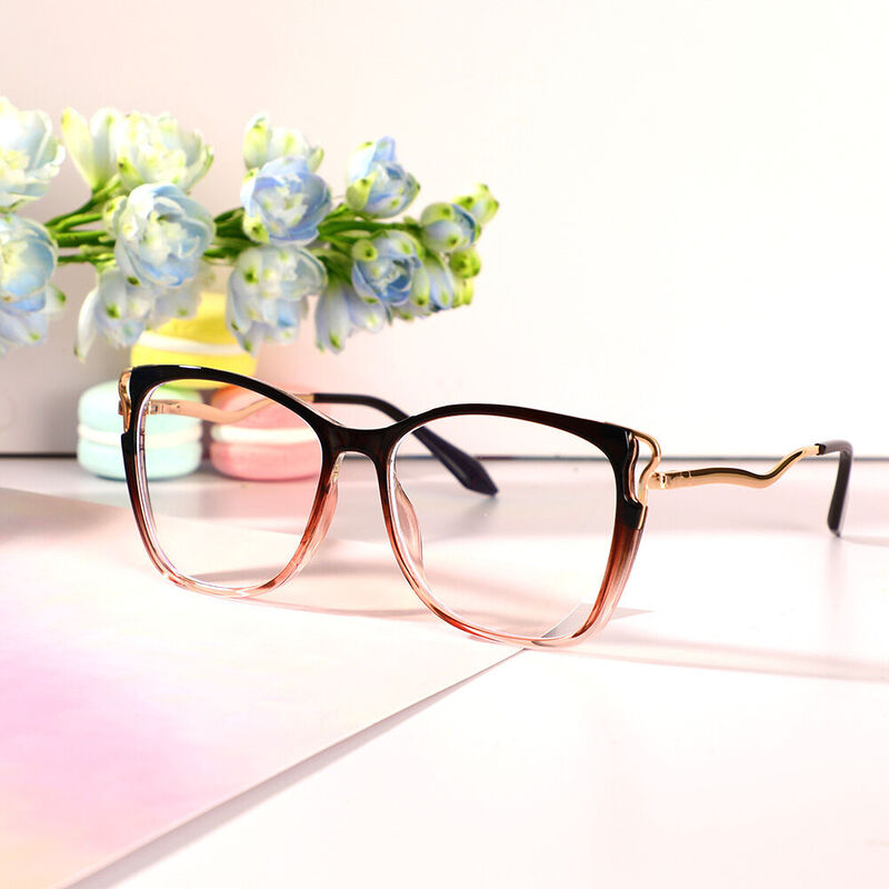 Henry Cat Eye Brown Glasses