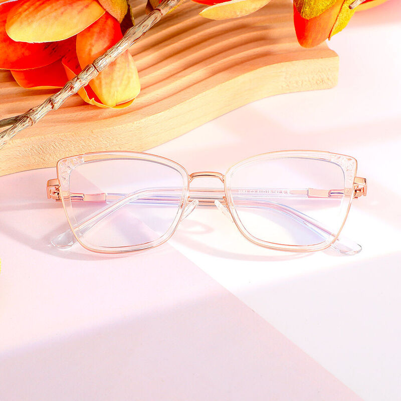 Heloise Cat Eye Clear Glasses