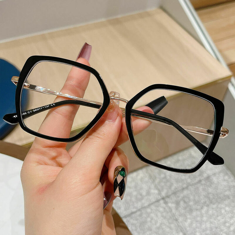 Jackso Cat Eye Schwarze Brille