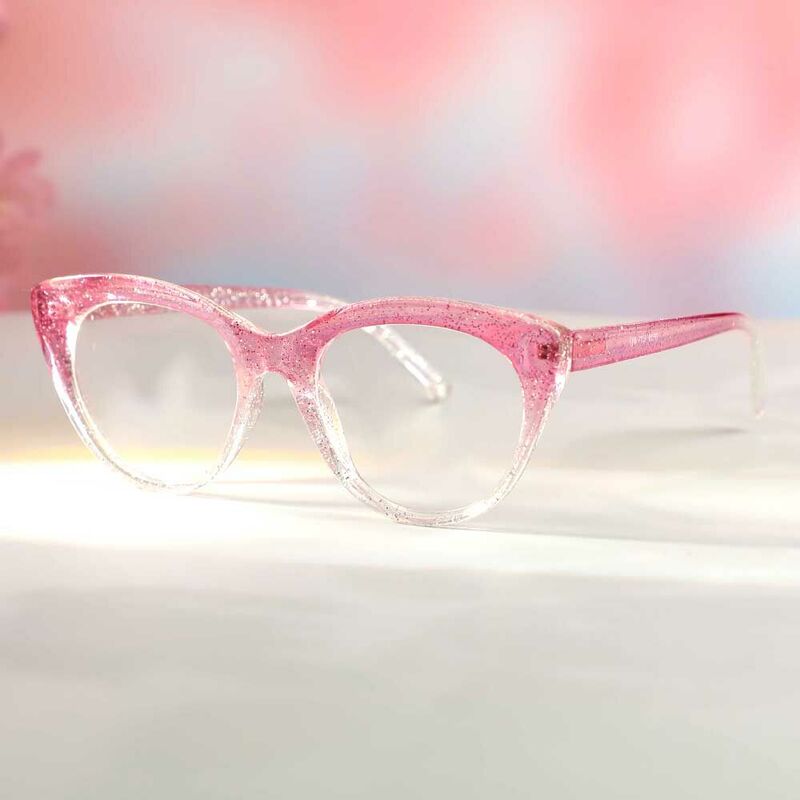 Lunettes de Vue Eleanore Cat Eye Rose Foncé