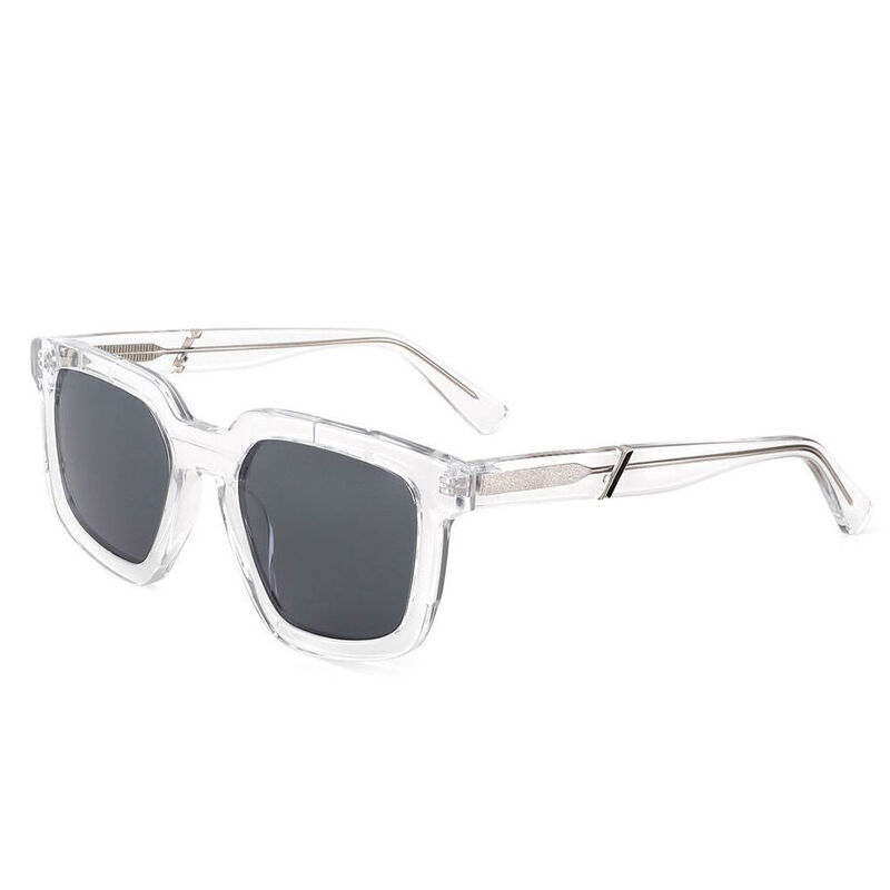 Bowie Quadratische Klare Sonnenbrille