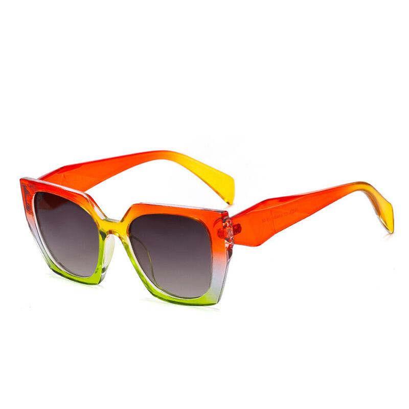 Silvia Square Rainbow Sunglasses