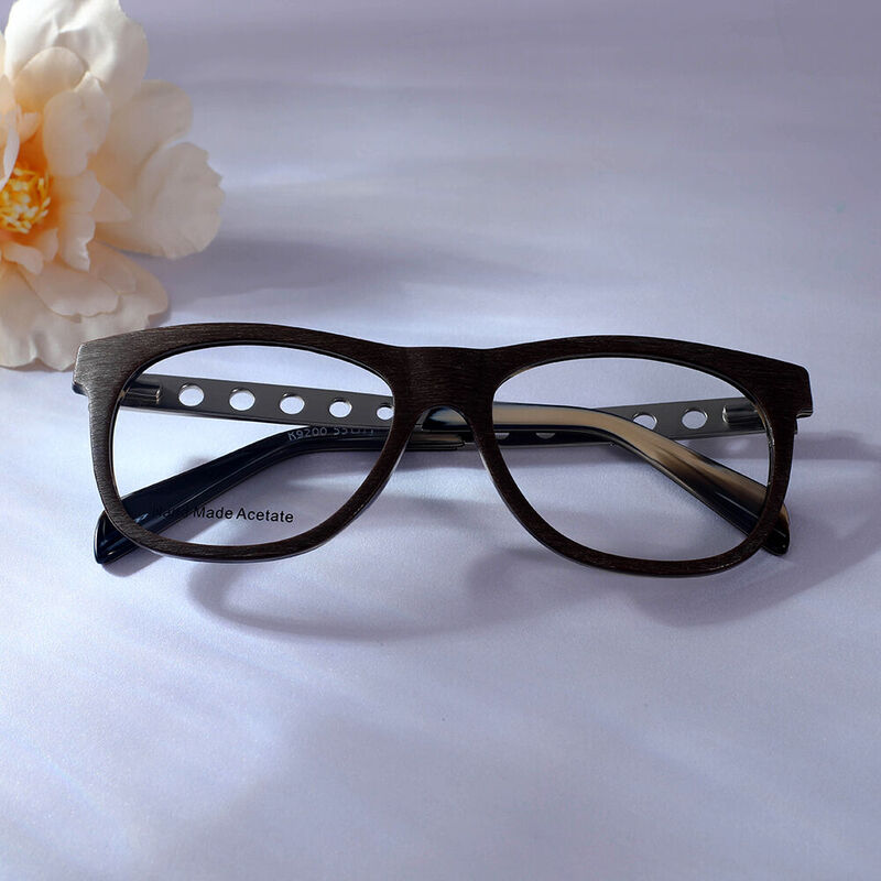 Mask Pilote Braune Brille