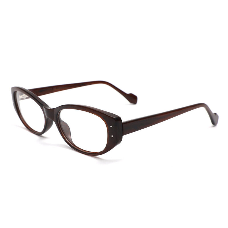 Joan Oval Brown Glasses