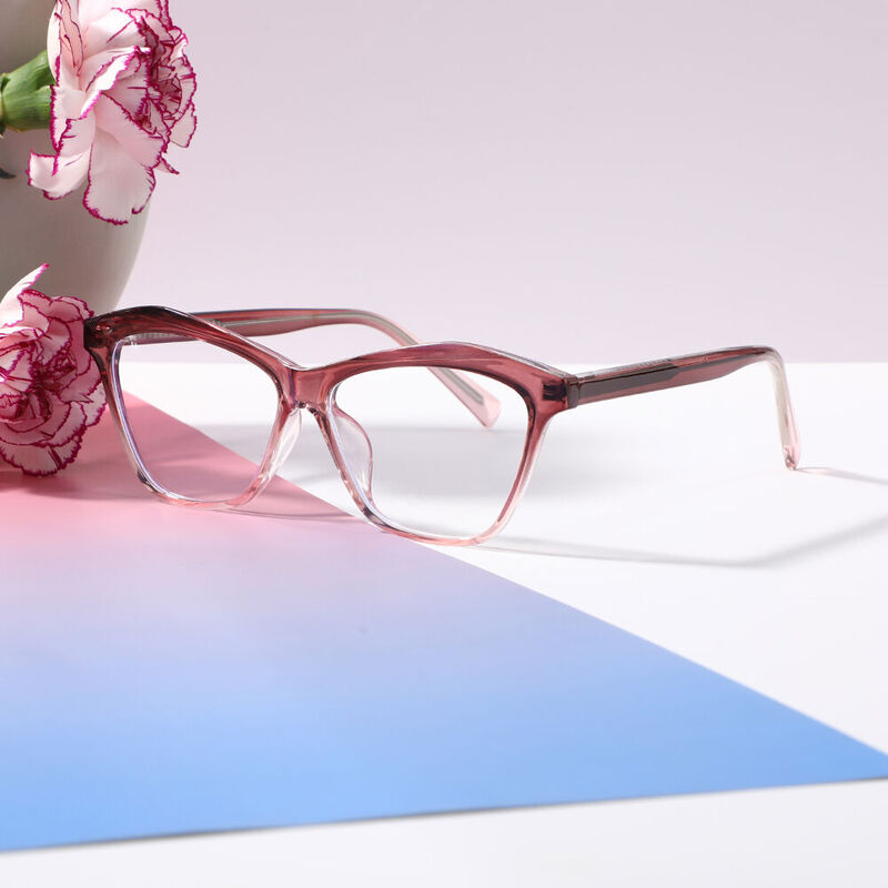 Elsiea Cat Eye Purple Glasses