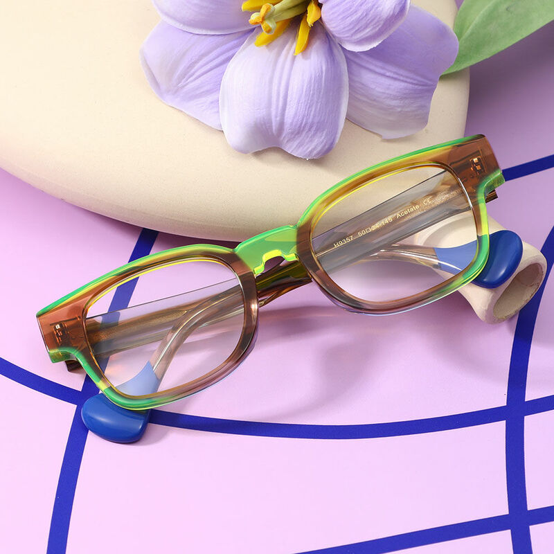 Lunettes de Vue Annar Carré Jaune