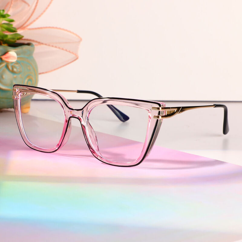 Henriets Cat Eye Purple Glasses