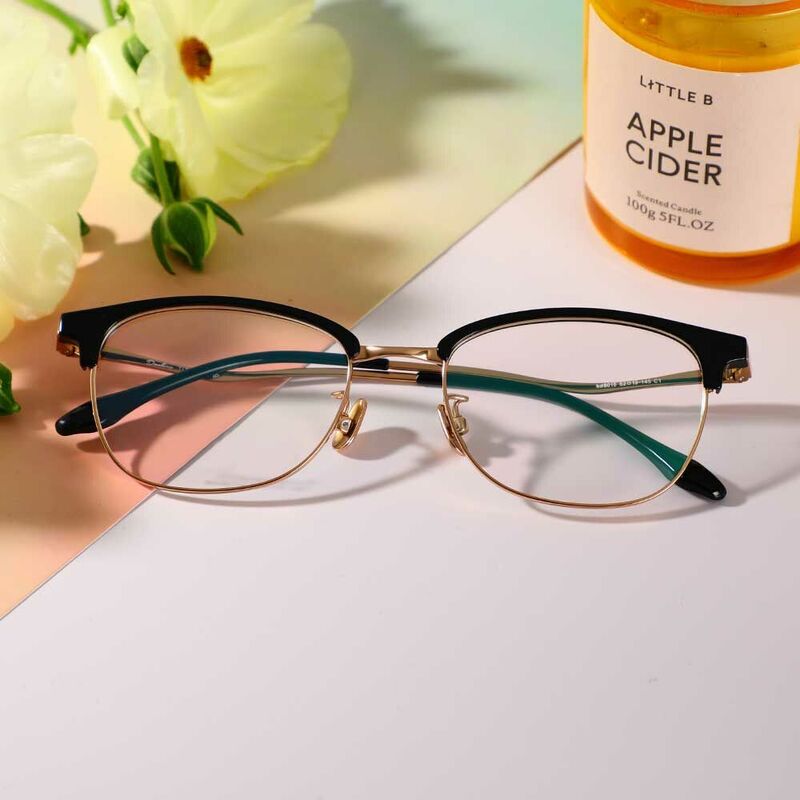 Parker Browline Black Glasses