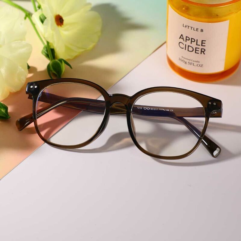 Conno Round Green Glasses