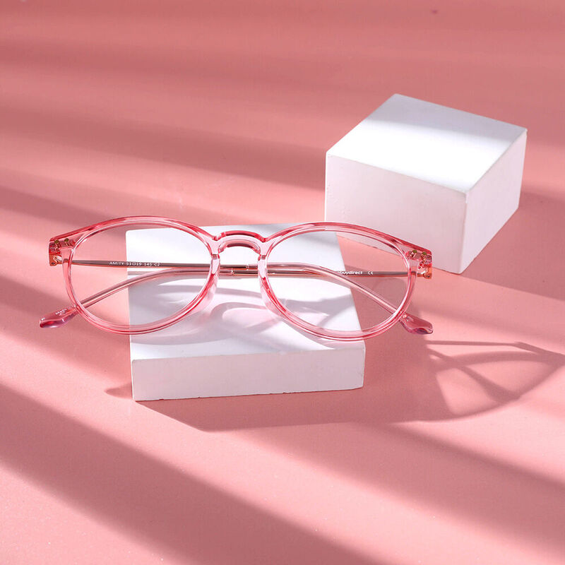 Chillax Round Pink Glasses