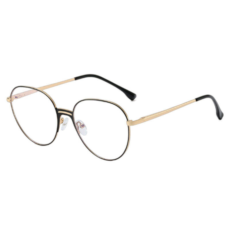 Temi Round Black Glasses