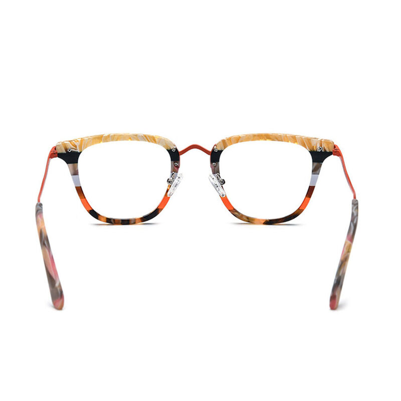 Elsi Square Orange Glasses