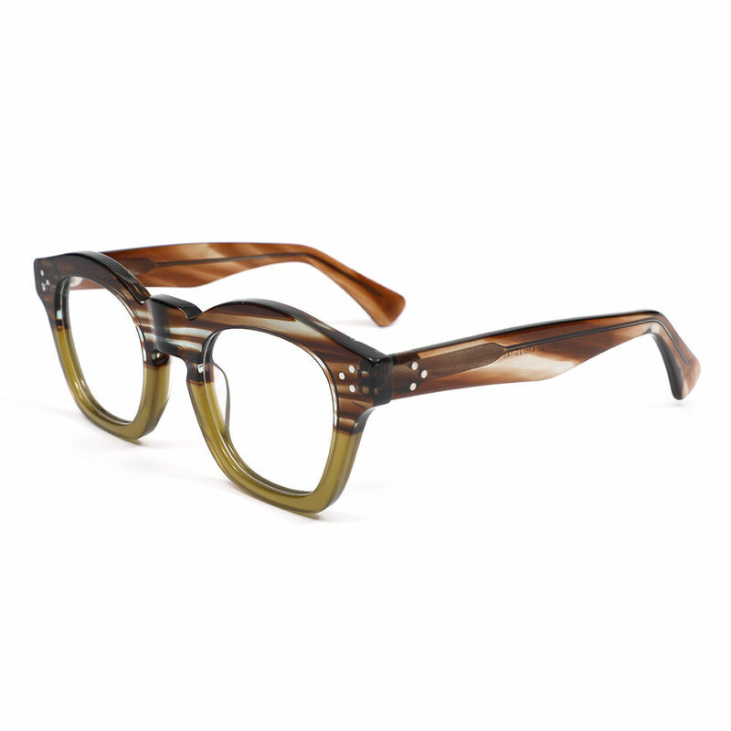 Taiad Square Brown Glasses