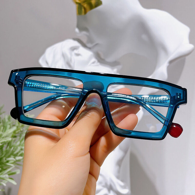 Lastor Square Blue Glasses