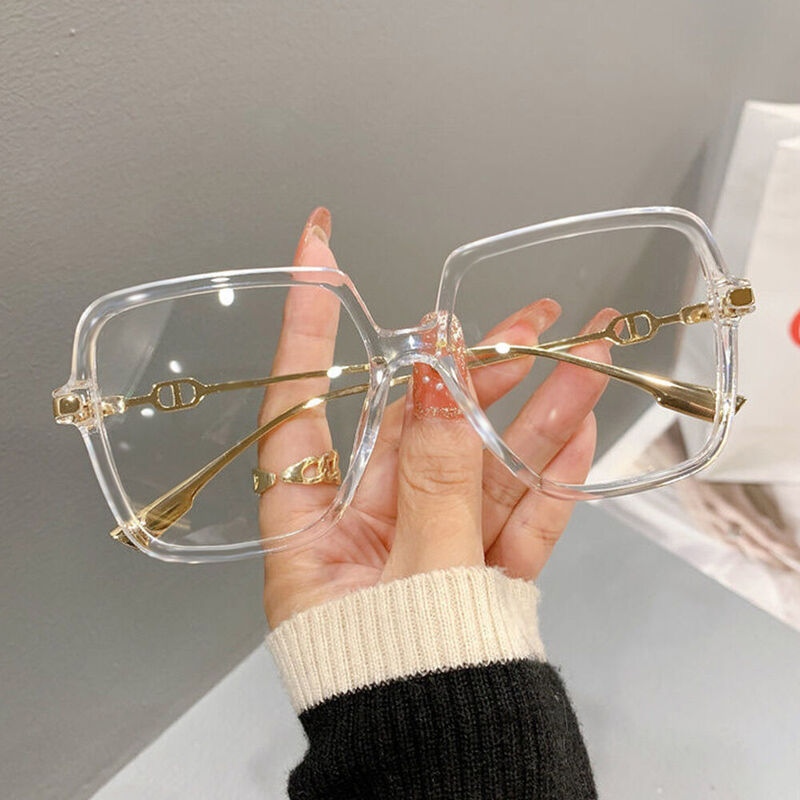Irving Geometric Clear Glasses