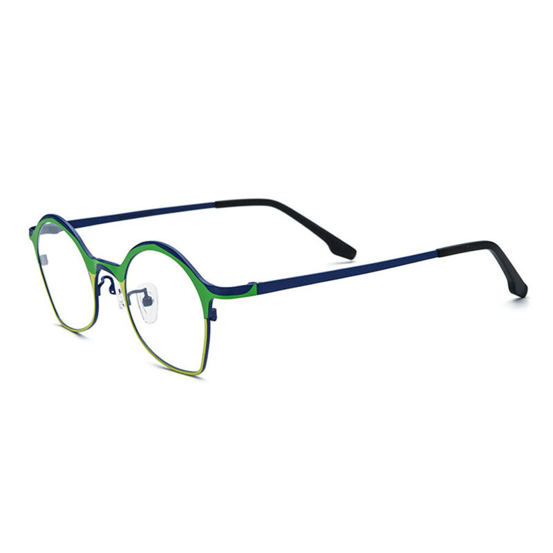Bets Oval Green Glasses