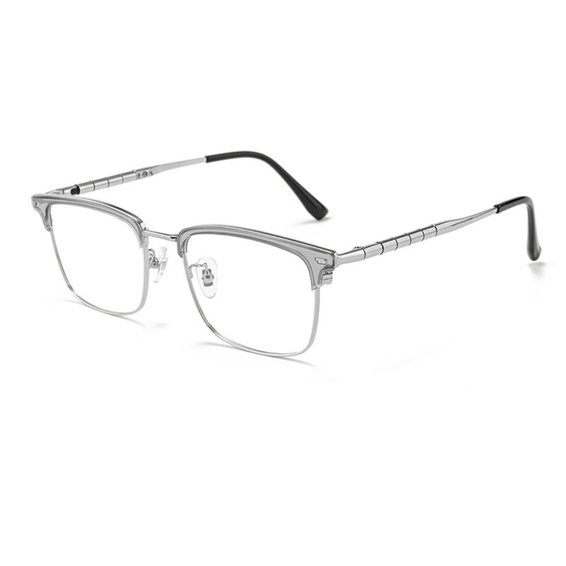 Sapir Browline Silver Glasses