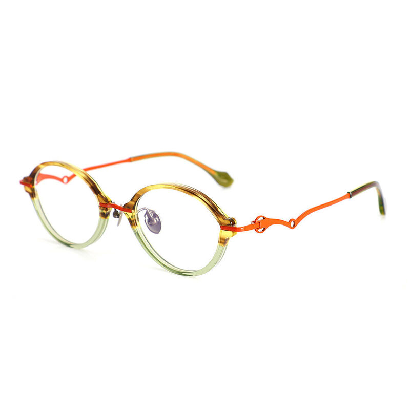 Corneliu Ovale Grüne Brille
