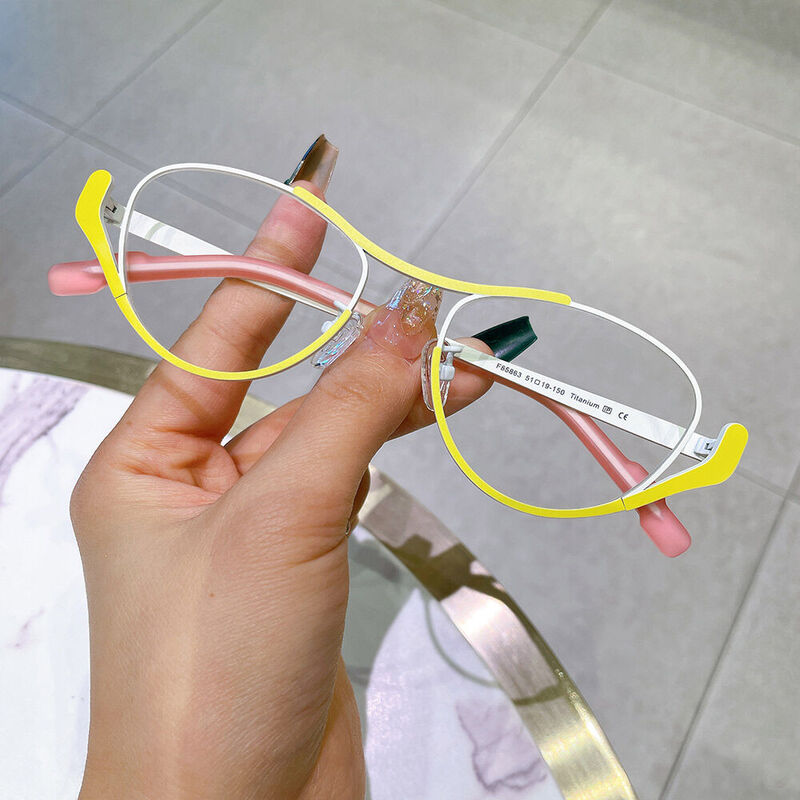 Norton Oval Yellow Glasses
