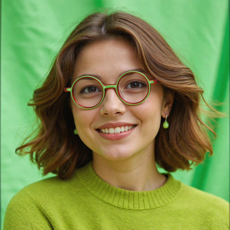 Gafas Graduadas Redondas Verdes Mira