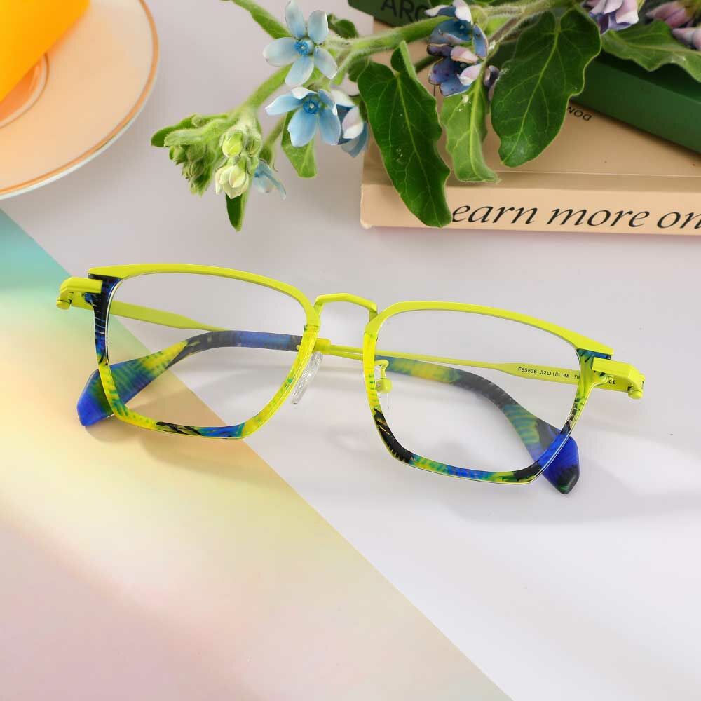 Occhiali da Vista Archibald Rettangolare Giallo