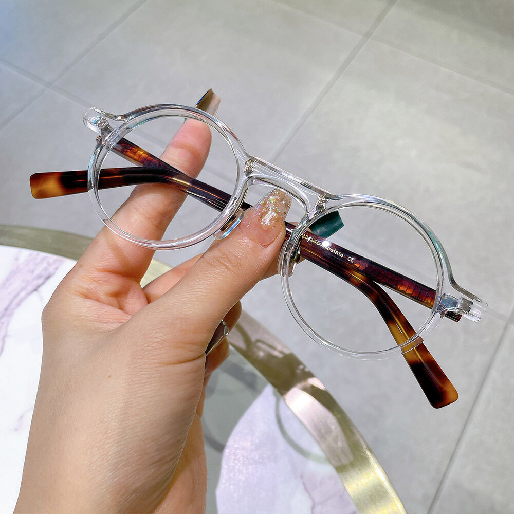 Barrie Round Clear Glasses